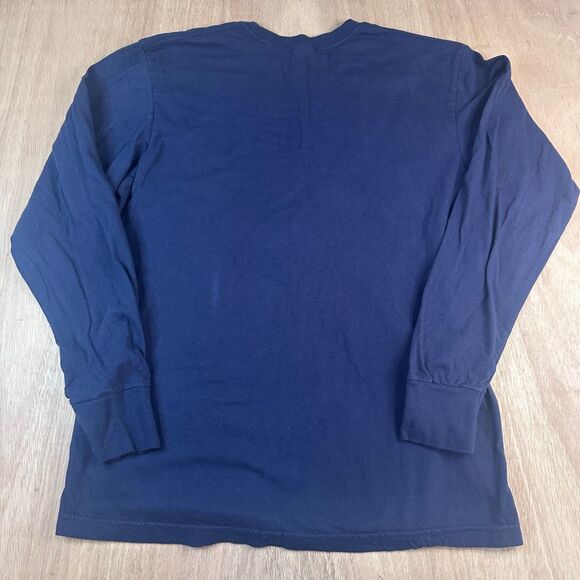 Auburn University War Eagle Long Sleeve Shirt Men’s Large Navy New Agenda - Picture 3 of 6